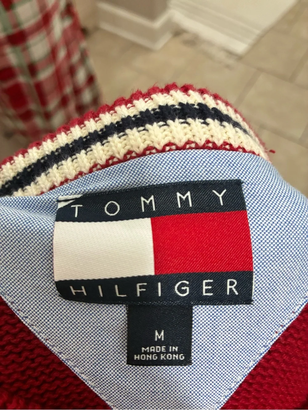 Tommy Hilfiger Red Men's Crewneck Sweater